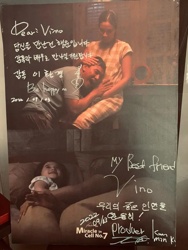 Dapat Surat dari Sutradara dan Produser Miracle In Cell No.7 Korea, Vino G. Bastian: Ada yang Bisa Bantu Translate Gak?