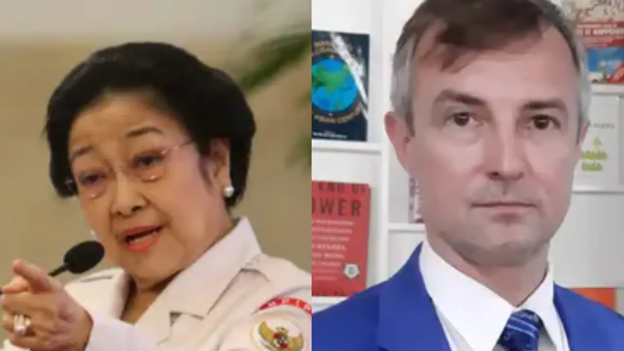 Mantan Presiden RI Megawati Soekarnoputri dan Dubes Ukraina untuk RI Vasyl Hamianin.