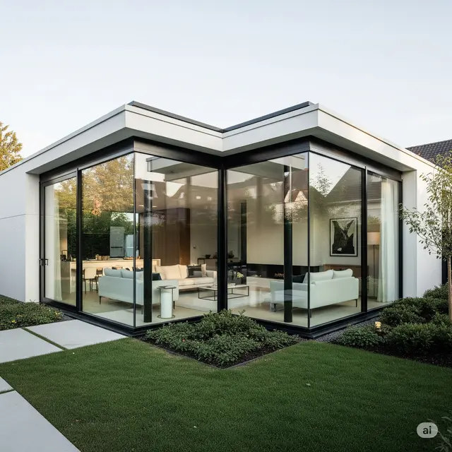 Desain Rumah Hook Minimalis 1 Lantai (Image by ChatGPT)