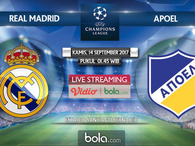 Saksikan Live Streaming Real Madrid Vs Apoel Di Bola Com Dunia Bola Com