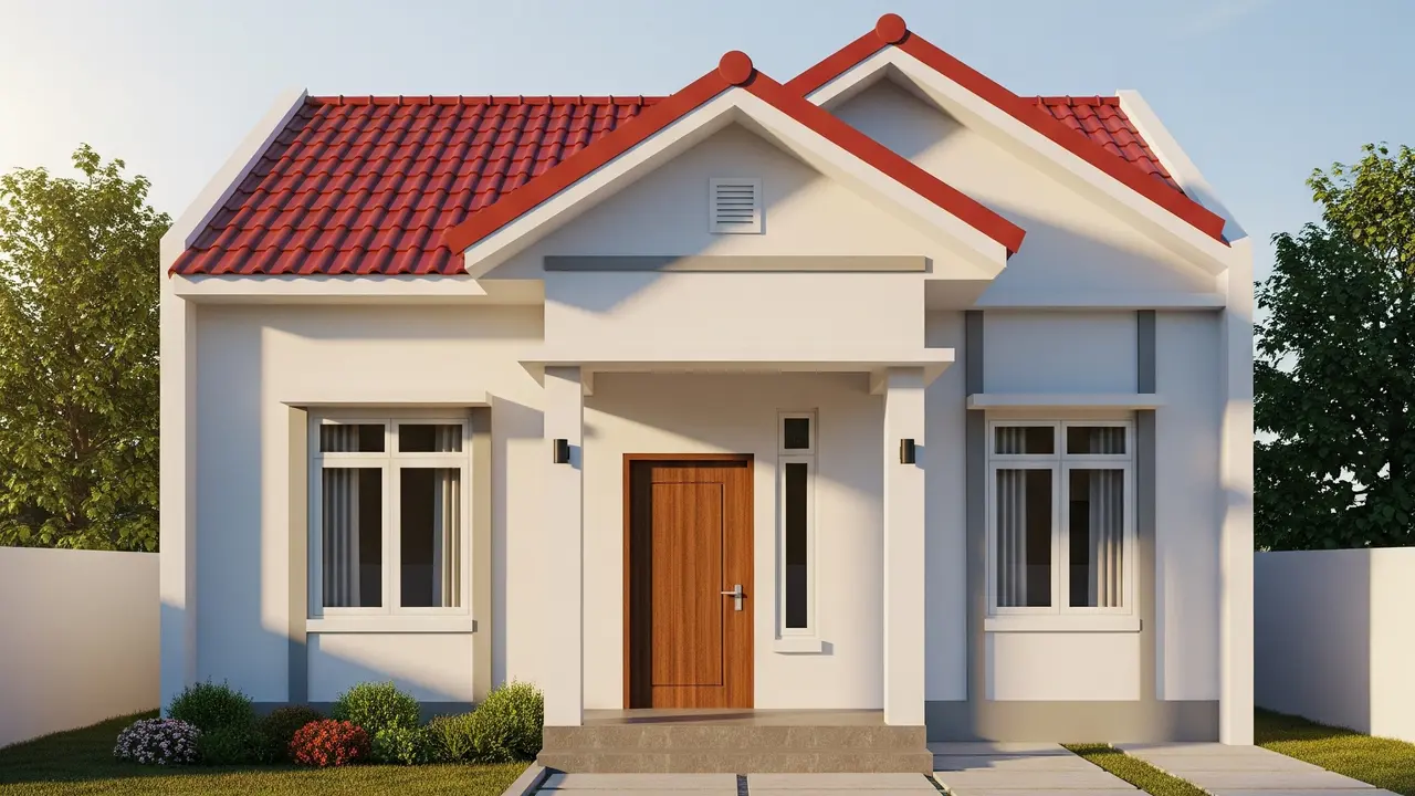 Desain Bentuk Rumah Sederhana Ukuran 4x6 yang Fungsional.