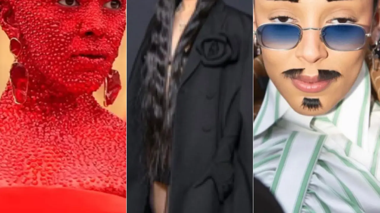 Gaya Nyeleh Doja Cat di Paris Fashion Week 