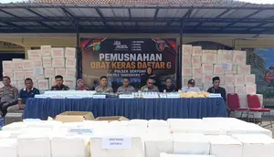 Modus Truk Tertutup Terbongkar, 46 Juta Butir Obat Keras Daftar G Dimusnahkan