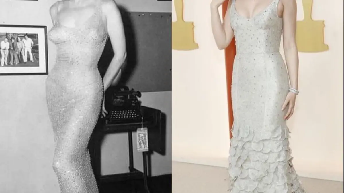 Ana de Armas channels Marilyn Monroe in nude dress at Oscars 2023