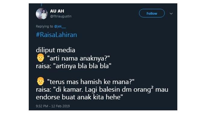 Hamish kemana (Sumber: Twitter)