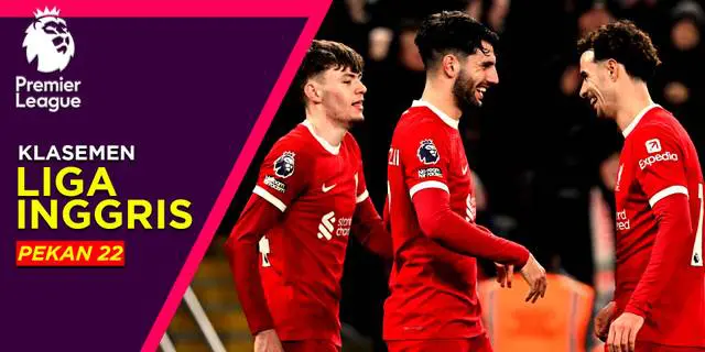 VIDEO: Klasemen Liga Inggris Pekan 22, Liverpool Tak Tergoyangkan di Puncak