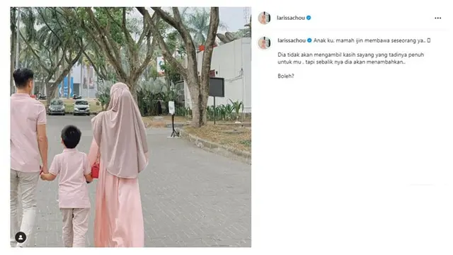 7 Potret Larissa Chou yang Mulai Go Public, Kenalkan Pasangan ke Anak