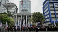 Ratusan Buruh Gelar Aksi di Gedung MK, Ini Tuntutannya