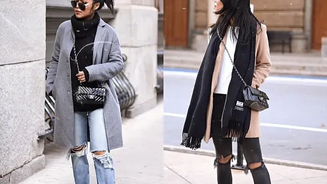 Inspirasi outfit untuk sambut musim hujan yang dingin