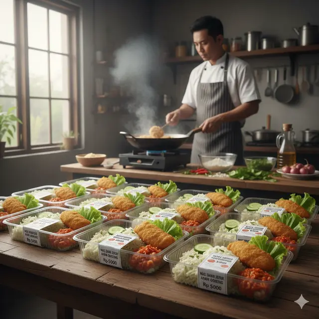 Ide Jualan Nasi Mika Rp5.000-an dengan Lauk Murah Tapi Enak