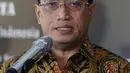 Menhub, Budi Karya Sumadi memberi keterangan usai melakukan rapat kordinasi di Mabes Polri, Jakarta, Selasa (29/11). Rapat tersebut menyambut Akhir Tahun 2016 kedepan agar semua berjalan aman baik. (Liputan6.com/Johan Tallo)