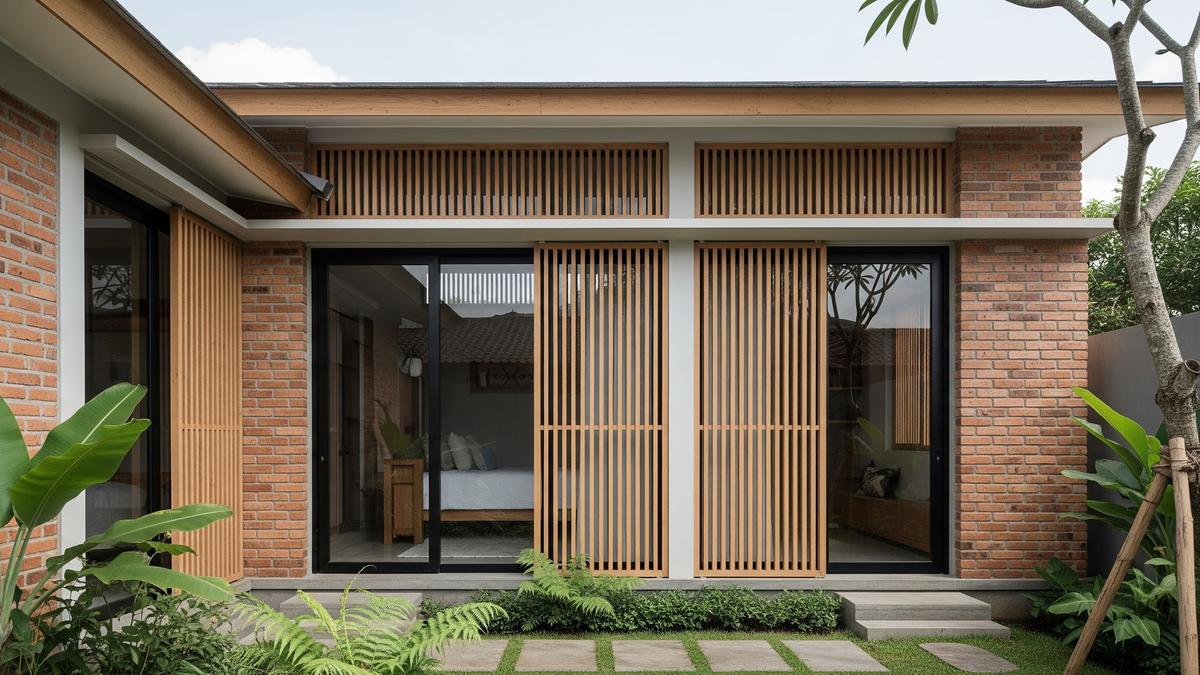 7 Desain Rumah Desa Nuansa Japandi Pakai Kayu dan Bata Ekspos, Lagi Tren di 2026