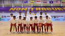 Skuad Garuda berhasil melibas tim nasional Brunei Darussalam dengan skor meyakinkan 7-0 di Nonthaburi Hall, Bangkok, Thailand. (Dok. FFI)