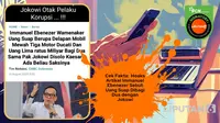Cek fakta artikel Noel sebut uang suap dibagi dua dengan Jokowi