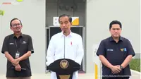 Presiden Joko Widodo (Jokowi) meresmikan hunian milenial di Margonda, Depok, Kamis (13/4/2023). (Dok. Tangkapan Layar Youtube)
