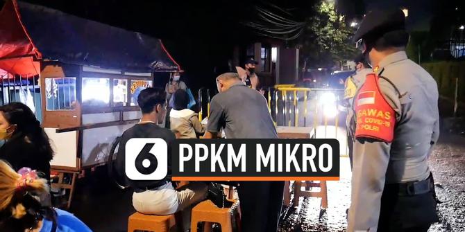 VIDEO: PPKM Mikro, Polisi Bubarkan Kerumunan Tempat Makan di Jaksel