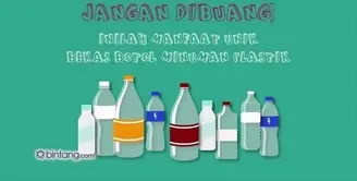 Botol plastik bekas yang terlihat tak berguna ternyata masih punya banyak manfaat asal kamu kreatif. 