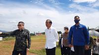 Presiden Joko Widodo atau Jokowi saat ditemui di Kawasan Ekonomi Khusus (KEK) Lido Kabupaten Bogor Jawa Barat, Jumat (31/3/2023). (Dok. Liputan6.com