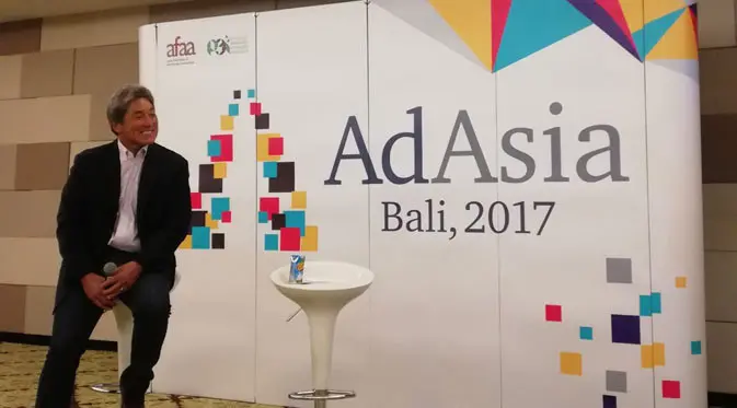 Guy Kawasai di acara AdAsia 2017 yang diadakan di Bali Nusa Dua Convention Center. Liputan6.com/ Jeko Iqbal Reza
