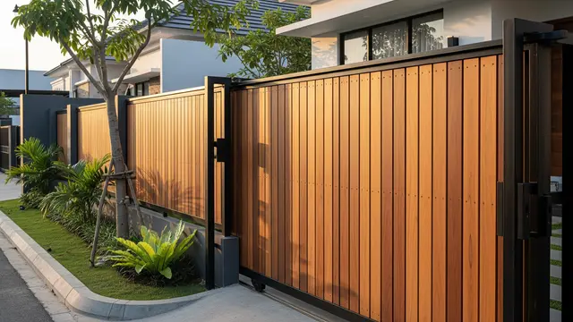 Model Pagar Kayu yang Bikin Rumah Kecil Terlihat Elegan dan Modern/Ilustrasi AI