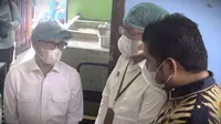 Menko Pemberdayaan Masyarakat (PM) Muhaimin Iskandar alias Cak Imin meninjau salah satu dapur Makan Bergizi Gratis (MBG) atau Satuan Pelayanan Pemenuhan Gizi (SPPG) di Tapanuli Tengah. (Foto: Liputan6.com/Radityo Priyasmoro).