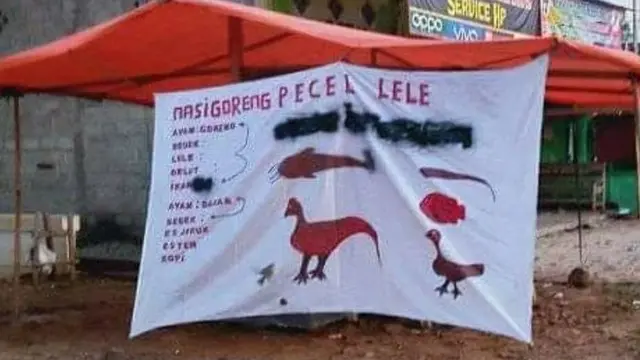 6 Spanduk Pecel Lele dengan Menu Anti-Mainstream Ini Bikin Tepuk Jidat