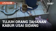 Jebol Teralis Kamar Mandi, Tujuh Tahanan di Cianjur Melarikan Diri Usai Jalani Sidang