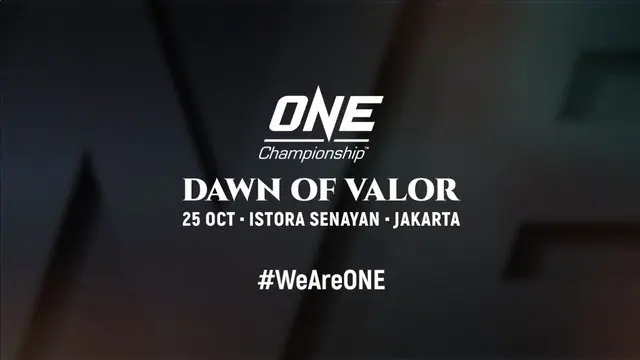 Berita video One Championship kembali ke Jakarta dan kali ini dengan tema "Dawn of Valor" di Istora Senayan pada Jumat (25/10/2019).