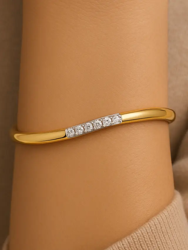 Model Gelang Emas 18 Karat Terbaru (Image by ChatGPT)