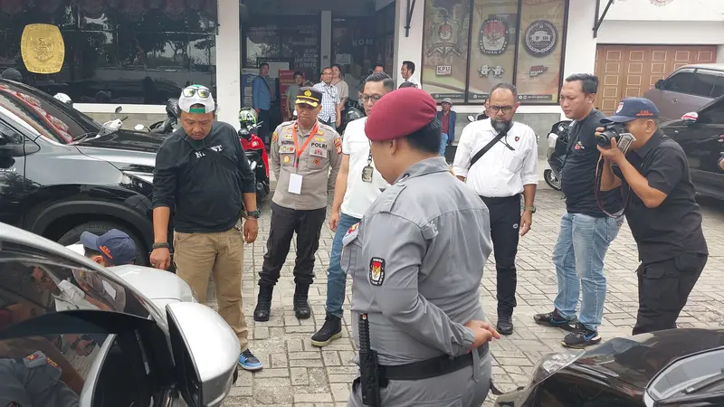 Kantor KPU Jakarta Utara Jalan Baru Ancol Selatan, Tanjung Priok Jakarta Utara diteror oleh orang tak dikenal pada Kamis, 8 Agustus 2024. (Ady Anugrahadi).