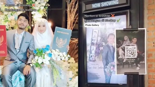 Viral Pasangan Gelar Pernikahan di Bioskop, Unik dan Antimainstream