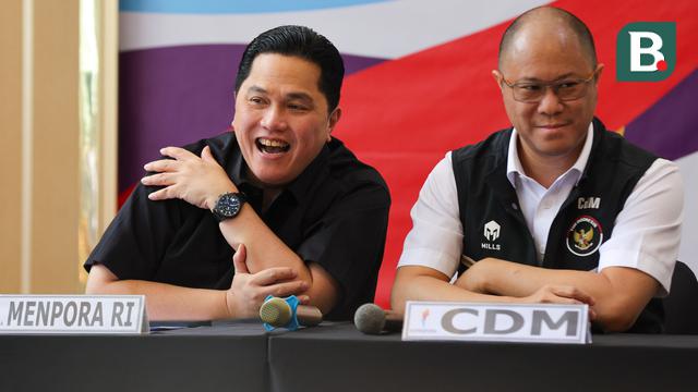 Chef de Mission Kontingen Indonesia untuk SEA Games 2025, Bayu Priawan Djokosoetono (kanan)