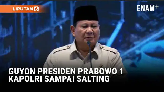 Senyum Listyo Sigit Sampai Salting Dengar Guyon RI 1: Kapolri Jenderal Prabowo