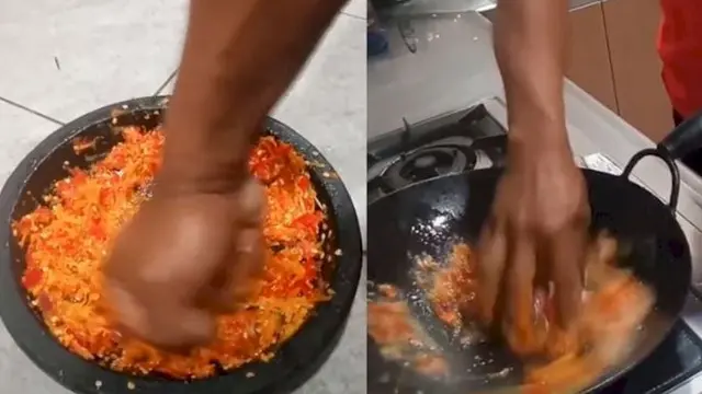 6 Potret Nyeleneh Orang Membuat Sambal Ini Bikin Senyum Tipis