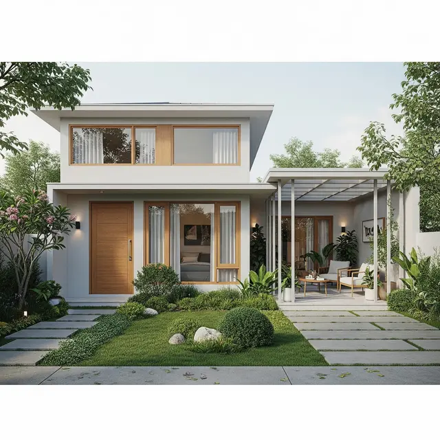 Rumah 7x10 Meter Minimalis (Foto: Gemini AI)