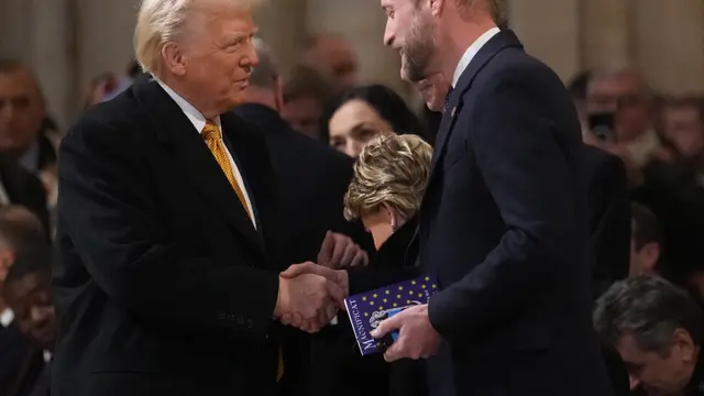 Momen Akrab Donald Trump dan Pangeran William Usai Pembukaan Katedral Notre Dame Paris