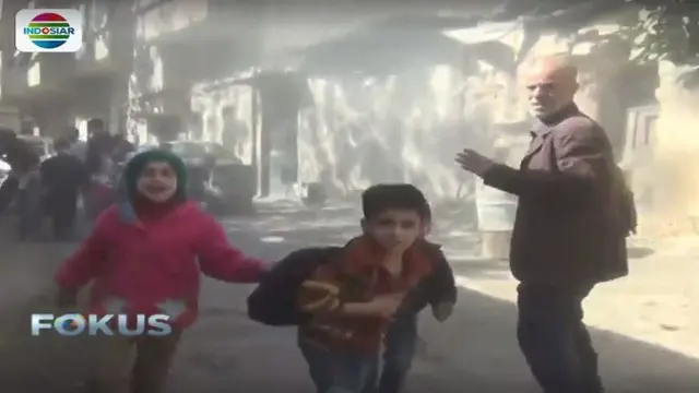 Sebuah video kelompok aktivis Suriah berhasil merekam jatuhnya bom di sebuah taman kanak-kanak (TK) di Kota Damaskus.