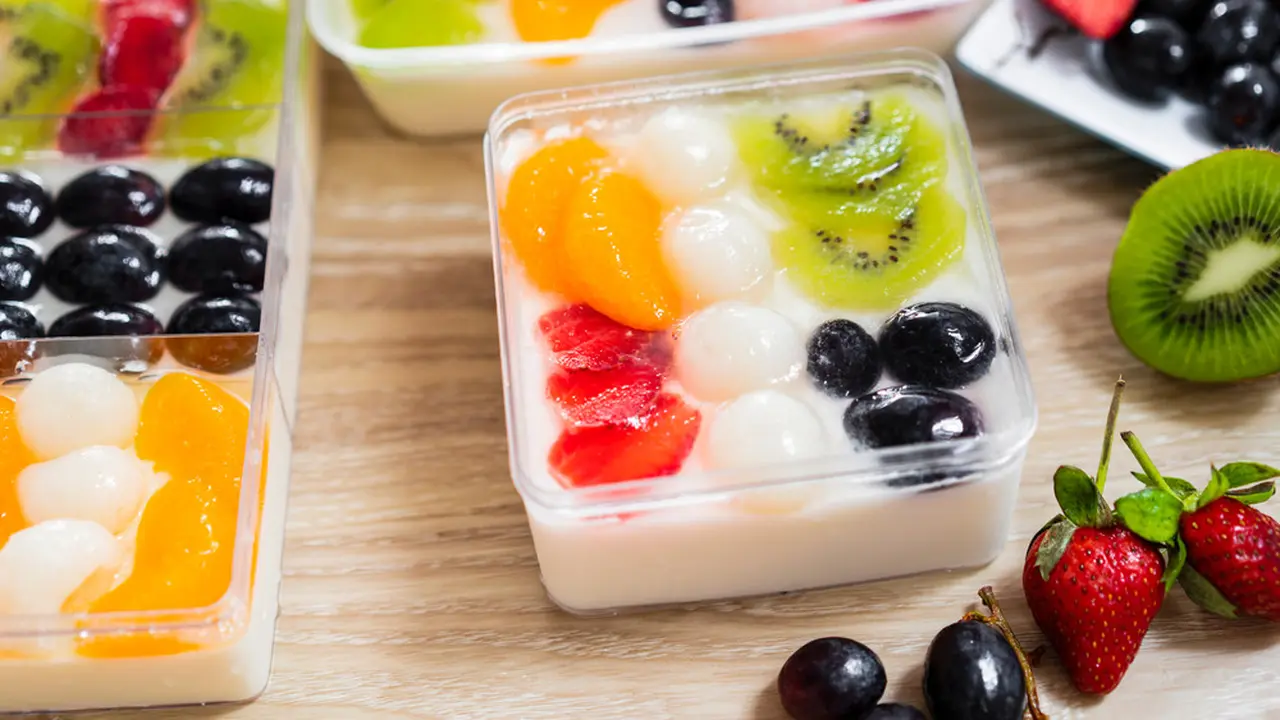 Ilustrasi pudding buah