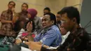 Sejumlah menteri menggelar konferensi pers terkait kesiapan pemerintah menyambut Ramadan dan Idul Fitri, Jakarta, Jumat (19/6/2015). (Liputan6.com/Faizal Fanani)