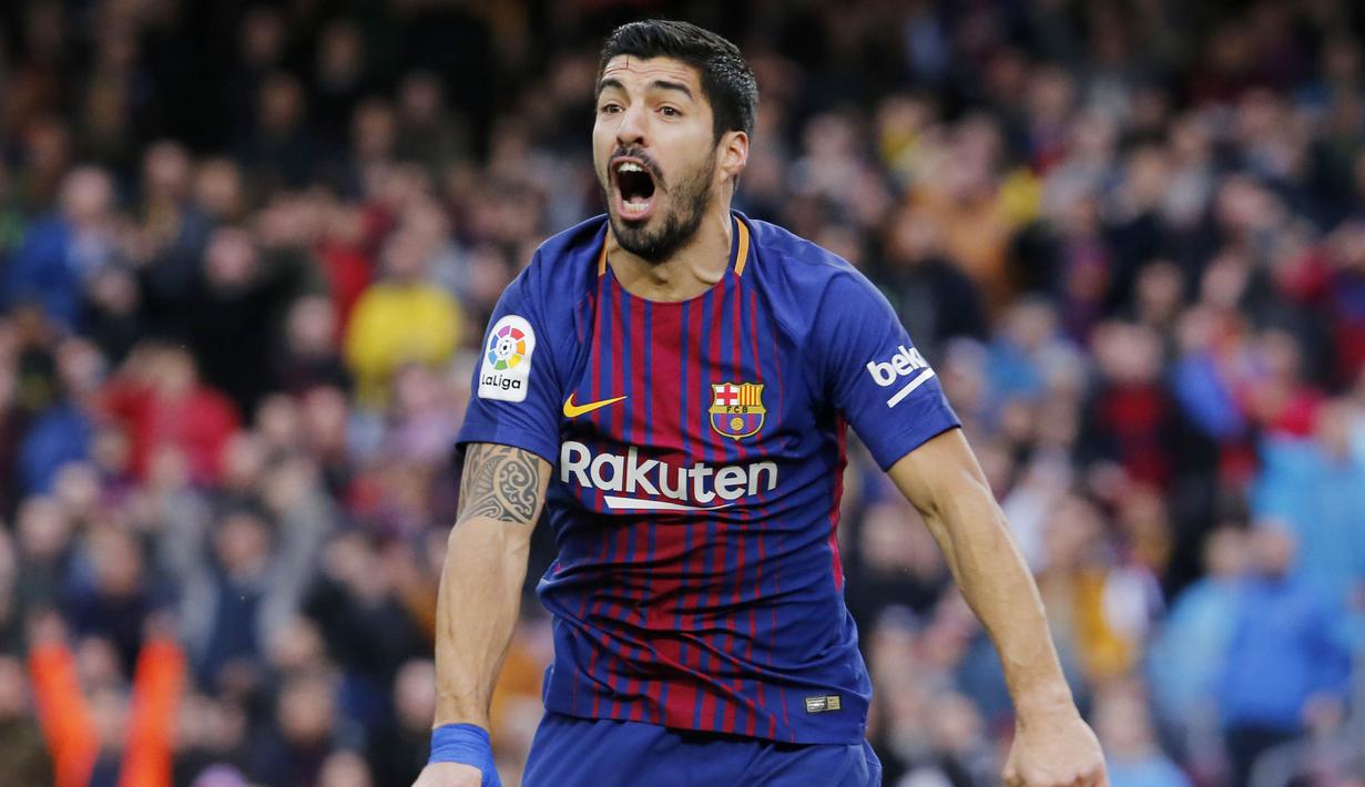 7. Luis Suarez (Barcelona) - 15 Gol. (AFP/Pau Barrena)