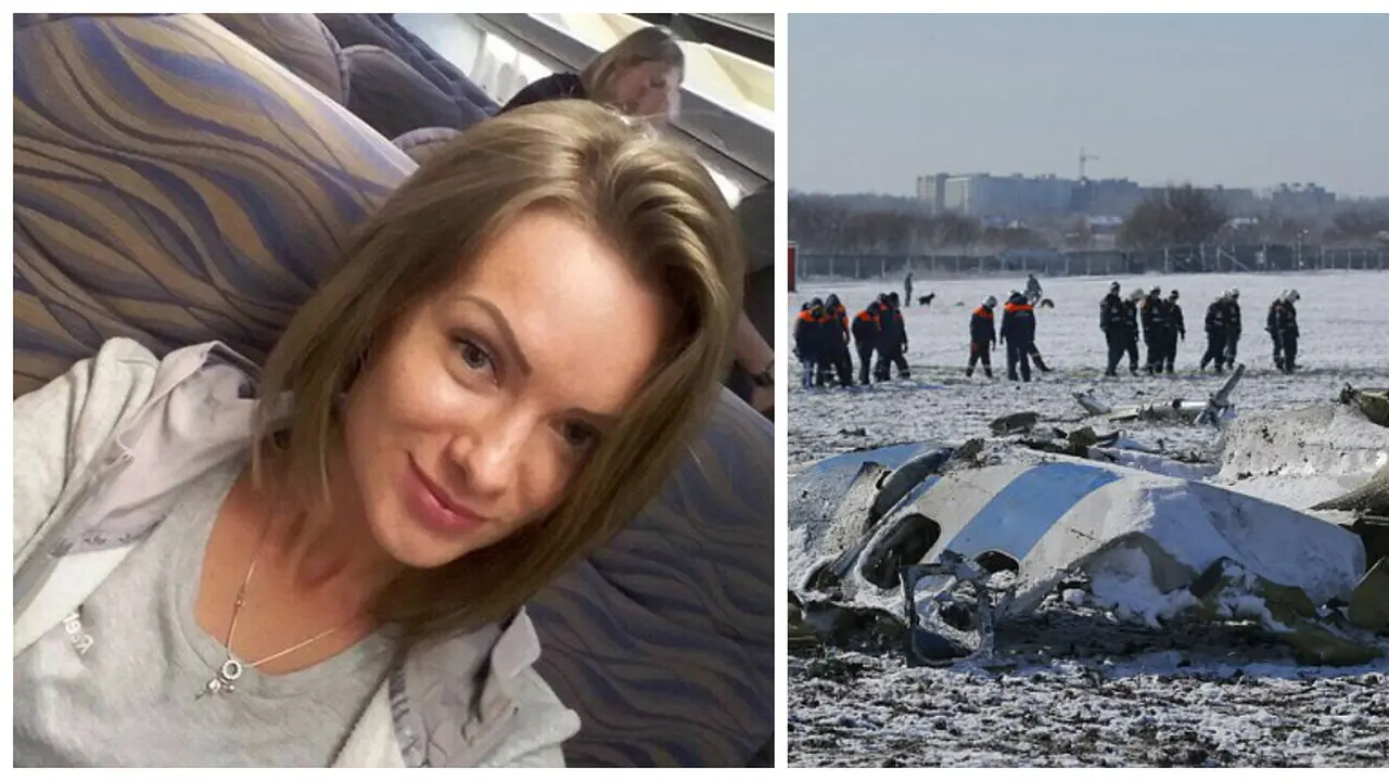 Selfie terakhir Anna Sergeeva dalam pesawat FlyDubai FZ981.