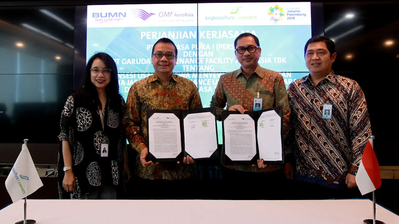 GMF akan melakukan perawatan pesawat terbang di 13 bandara yang dikelola oleh PT Angkasa Pura I (Persero).