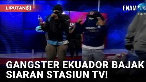 VIDEO: Detik-detik Stasiun TV Ekuador Dibajak Gangster