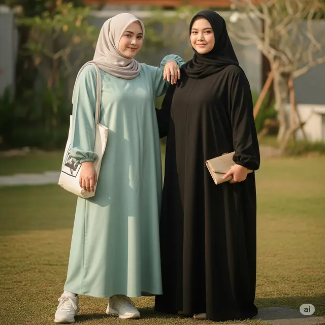 Model Gamis untuk Badan Besar & Tinggi