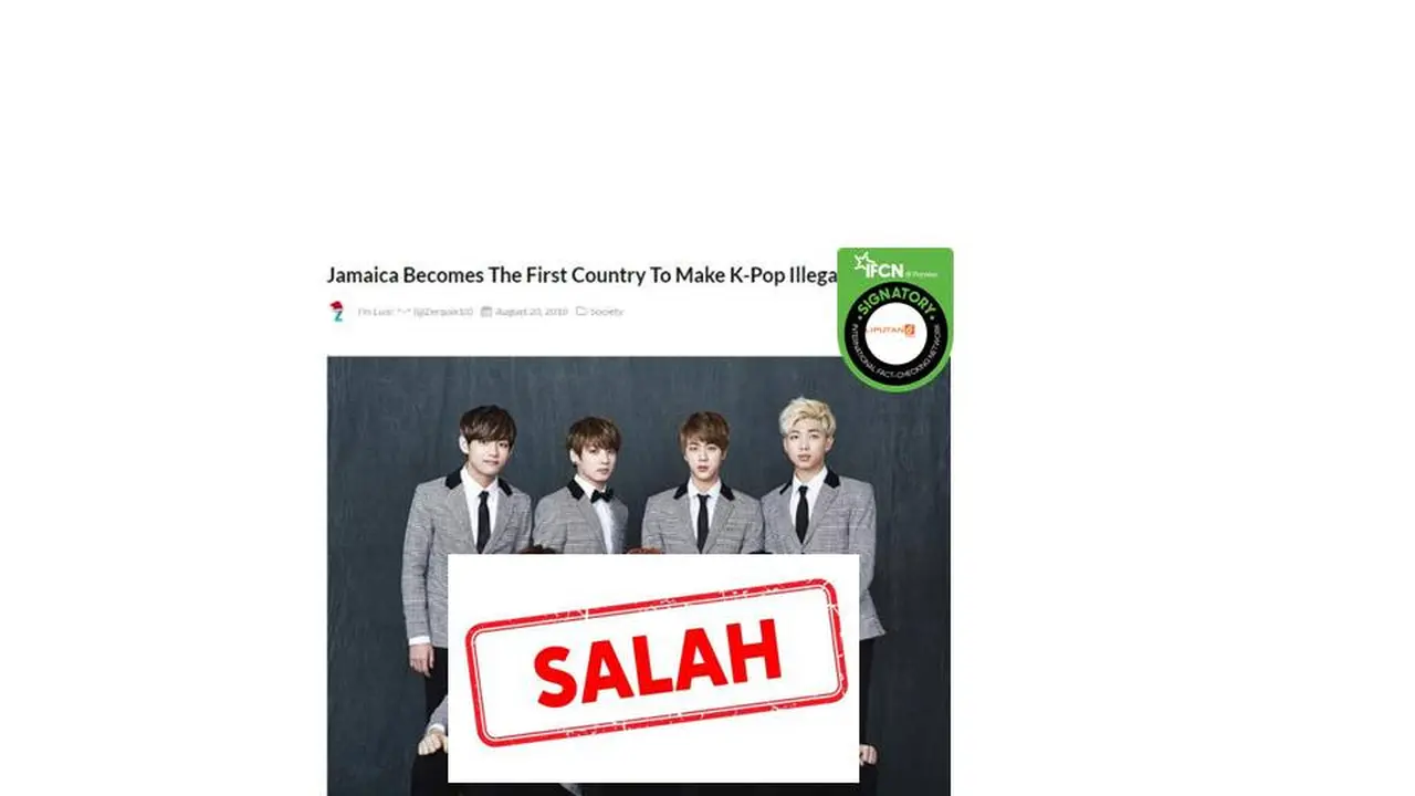 Cek Fakta Jamaika larang K-Pop