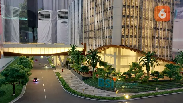 Menteri BUMN Erick Thohir meremikan dimulainya pembangunan (groundbreaking) BSI Tower, di Jalan Merdeka Selatan, Jakarta Pusat, Kamis (9/11/2023).(Arief/Liputan6.com)