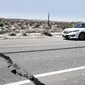 Banner Gempa California, Amerika Serikat (Liputan6.com/Triyasnni)