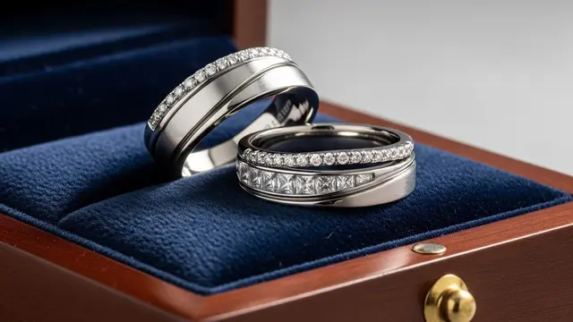 Cincin Palladium Model Tumpuk (Stacking Ring)