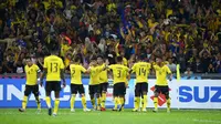Timnas Malaysia saat menjamu Myanmar di Stadion Nasional Bukit Jalil, Kuala Lumpur, pada penyisihan Grup A Piala AFF 2018. (Bola.com/AFF Suzuki Cup)