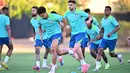 Laga perempat final Copa America 2024 antara Brasil dan Uruguay akan digelar di Allegiant Stadium pada Minggu, 7 Juli 2024 pagi WIB. (Frederic J. BROWN/AFP)